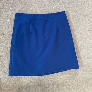 J. Crew Cobalt Blue mini skirt with back zip